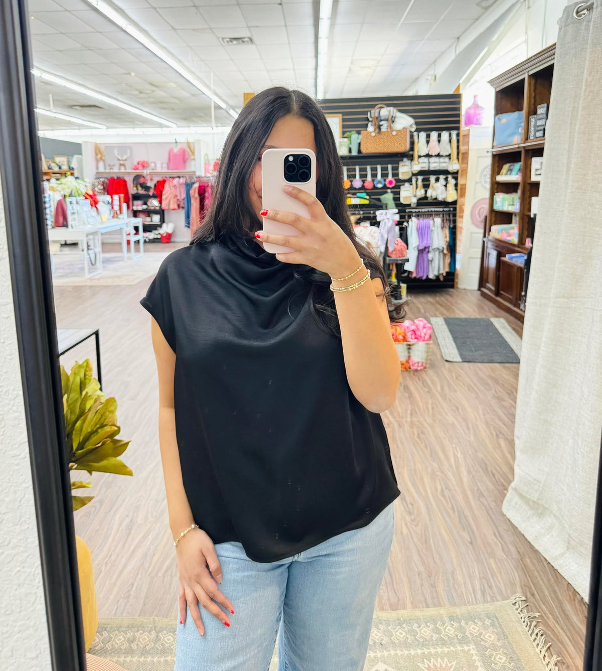 The Attic Boutique Lia Black Sleeveless Top  - The Attic Boutique