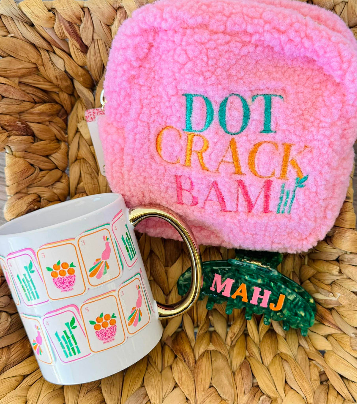 The Darling Effect Dot Crack Bam Teddy Pouch  - The Attic Boutique