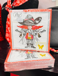 The Attic Boutique Red Raider Cocktail Napkins  - The Attic Boutique