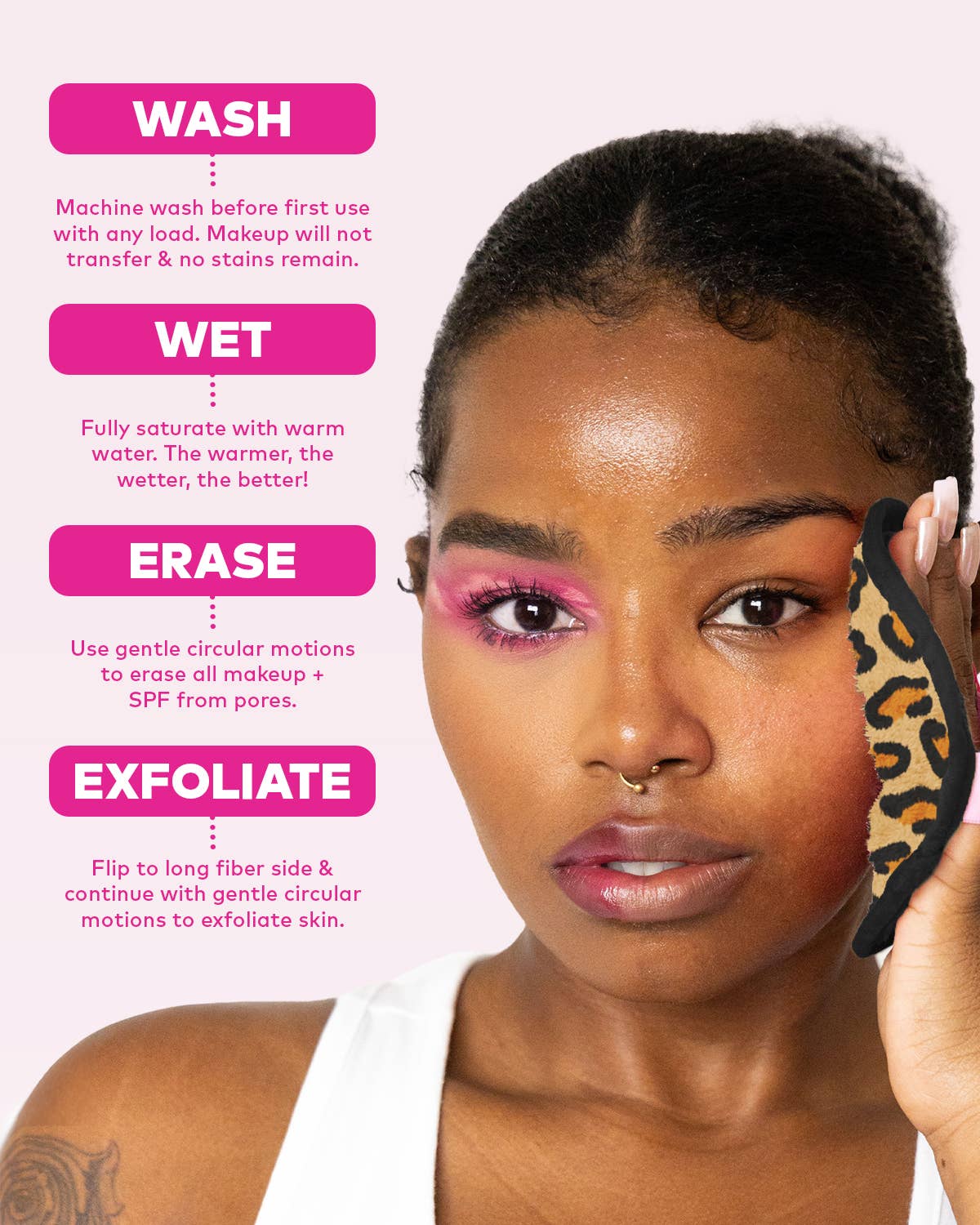 The Original MakeUp Eraser Leopard 7-Day Set | MakeUp Eraser  - The Attic Boutique