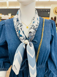 The Attic Boutique Pearl Scarf Necklace  - The Attic Boutique