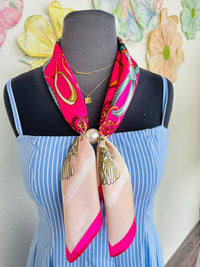 The Attic Boutique Pearl Scarf Necklace  - The Attic Boutique