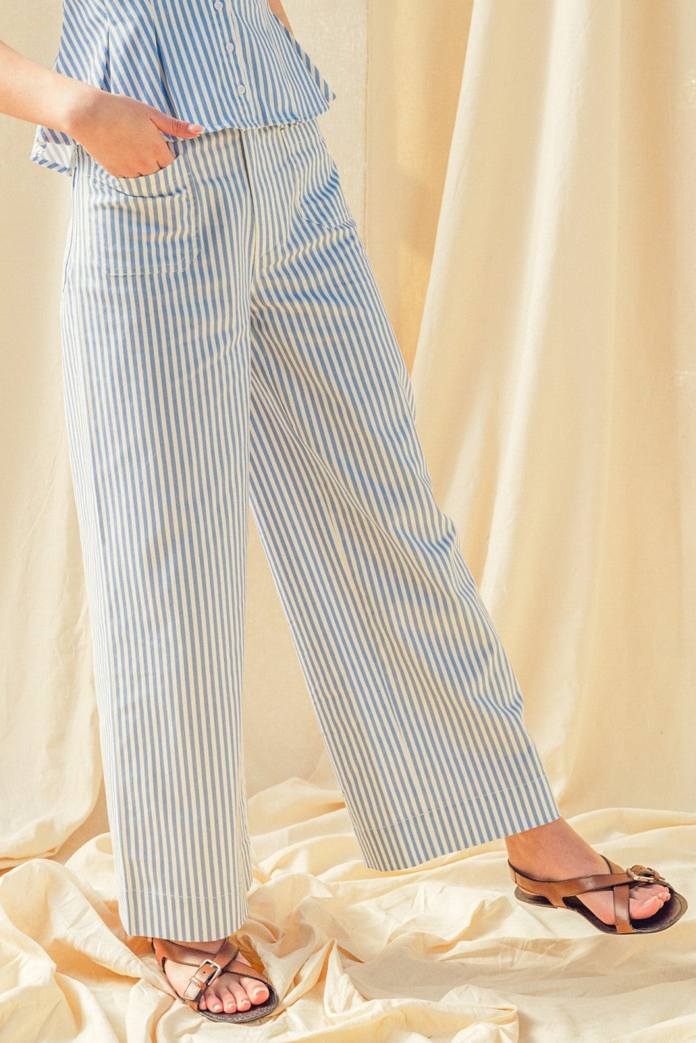 The Attic Boutique Francesca Stripe Pants  - The Attic Boutique