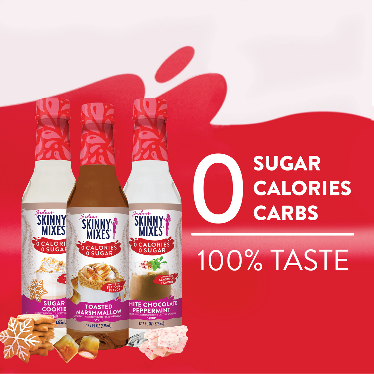 Jordan's Skinny Mixes Holiday Barista Syrup Trio  - The Attic Boutique