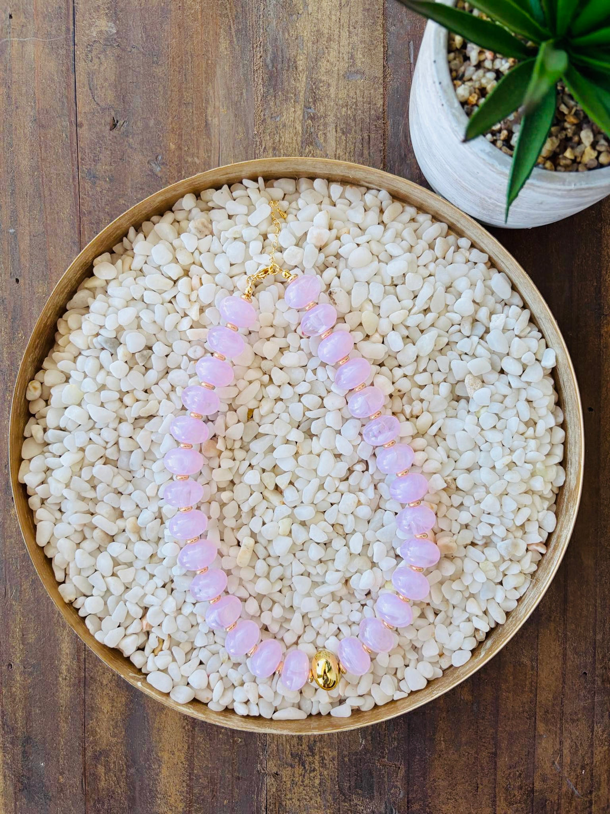 Lovely Light Pink Chunky Necklace