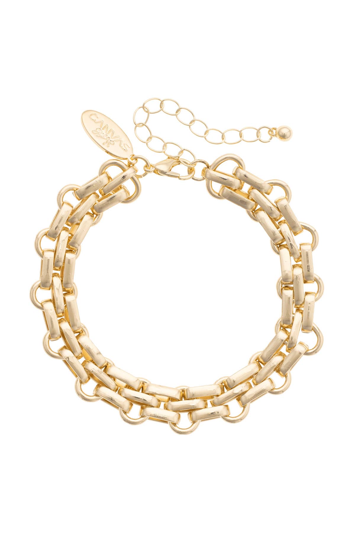 Harlow Link Bracelet in Shiny Gold