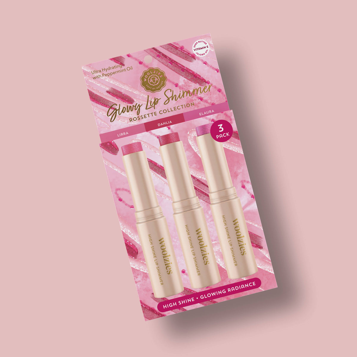 Woolzies Rosette Lip Shimmer Trio  - The Attic Boutique