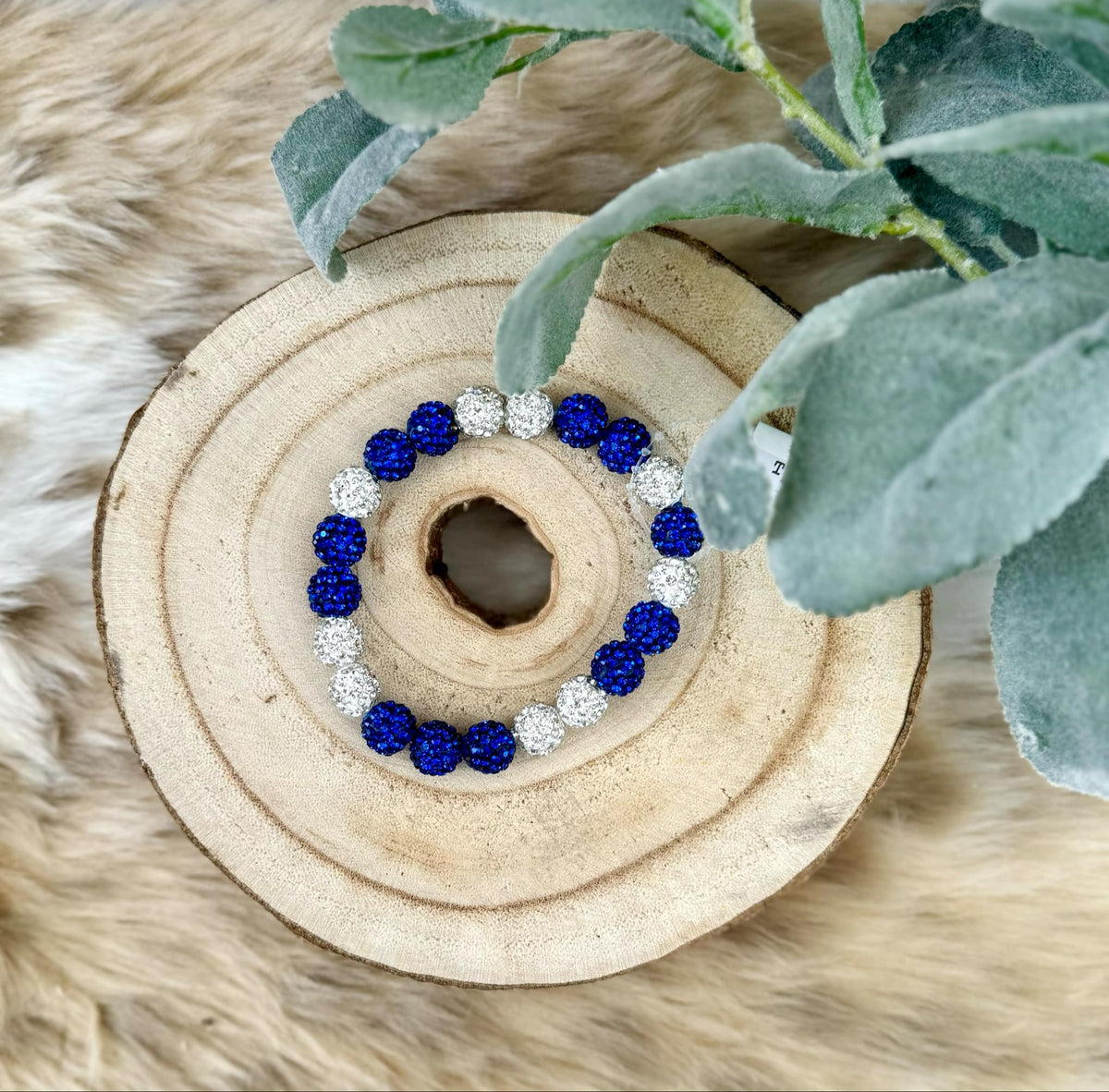 The Attic Boutique Royal Blue & Silver Bracelet  - The Attic Boutique