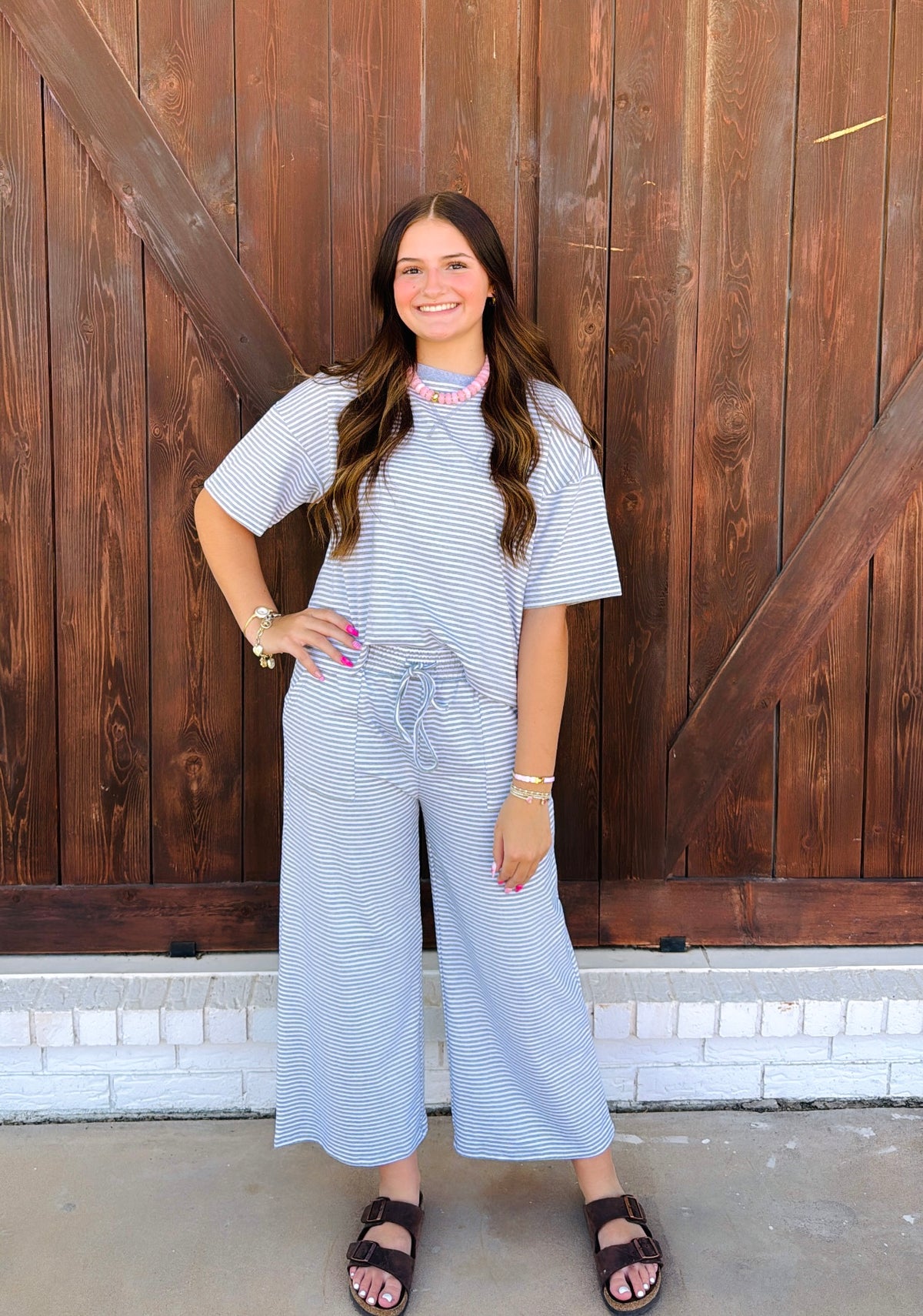 Heather Grey & White Set