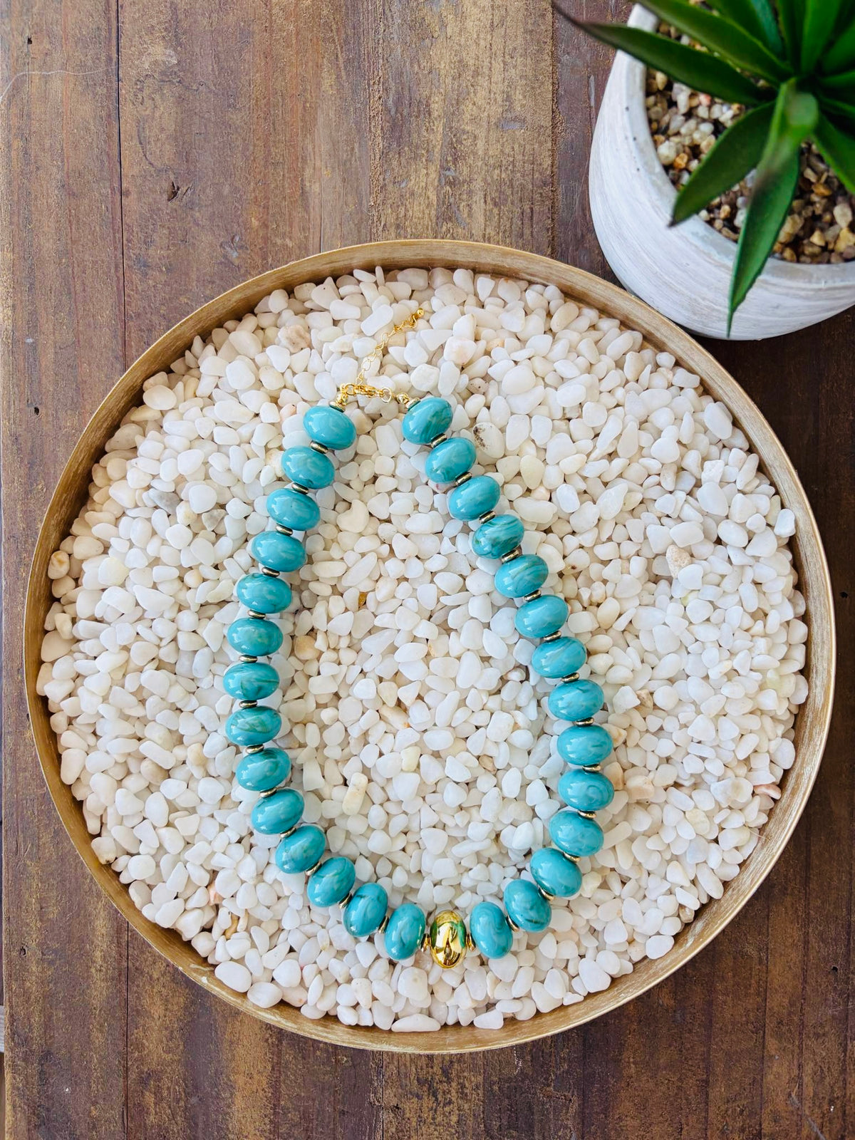 Athena Turquoise Chunky Necklace