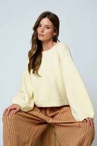 Karlee Sunshine Fuzzy Sweater