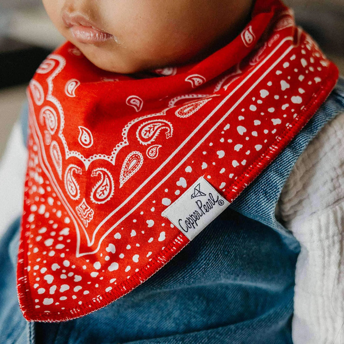 Copper Pearl Bandana Baby Bandana Bibs Baby - The Attic Boutique