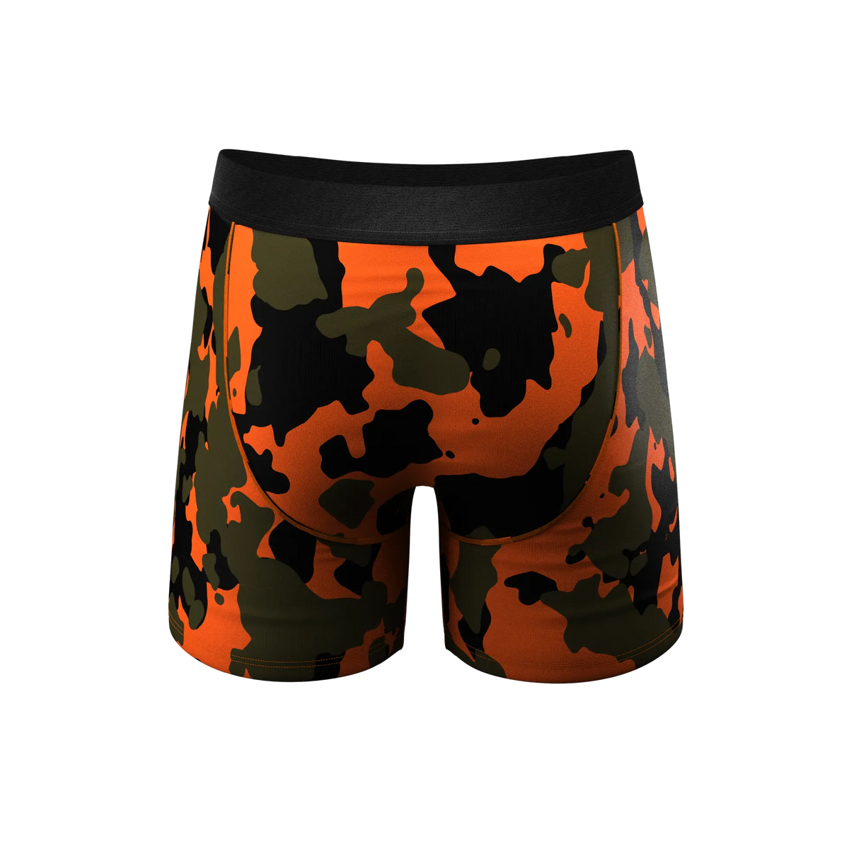 The Attic Boutique The Bambi Bunchers Orange Camo Deer Ball Hammock® Pouch Underwear With Fly  - The Attic Boutique