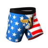The Attic Boutique The Mascot American Flag Ball Hammock® Pouch Underwear With Fly  - The Attic Boutique