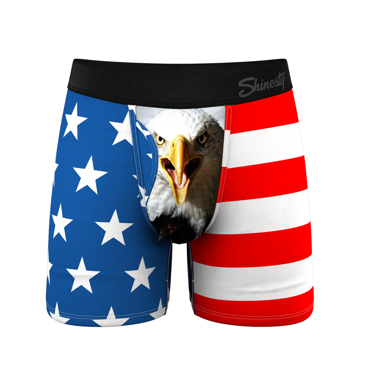 The Attic Boutique The Mascot American Flag Ball Hammock® Pouch Underwear With Fly  - The Attic Boutique