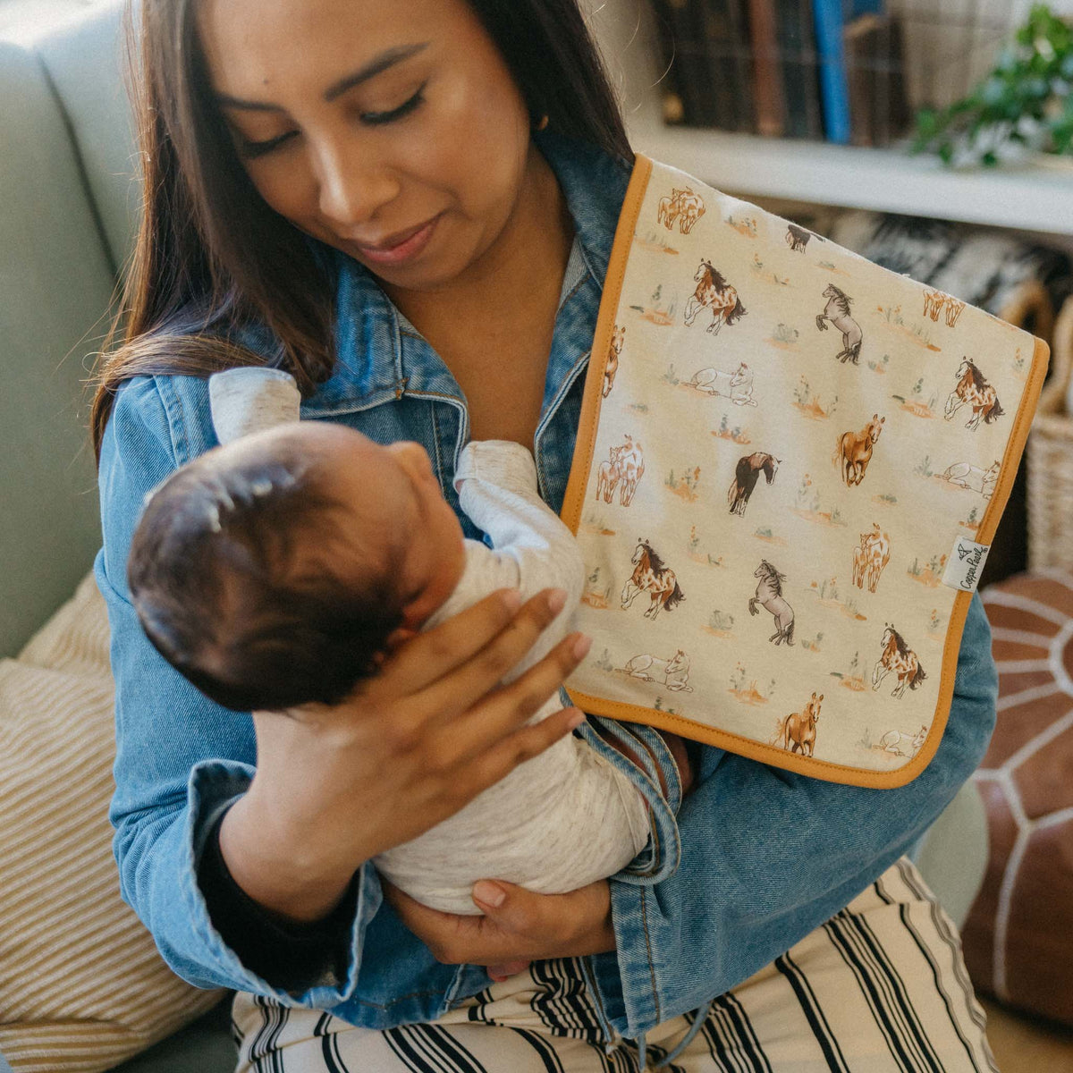 Copper Pearl Cheyenne Premium Burp Cloths  - The Attic Boutique