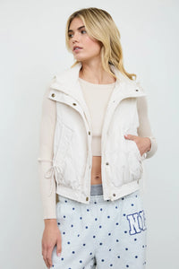 Meghan Ivory Puffer Vest