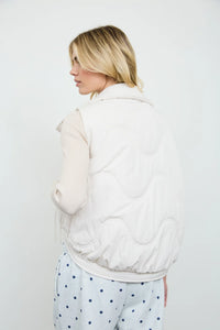 Meghan Ivory Puffer Vest