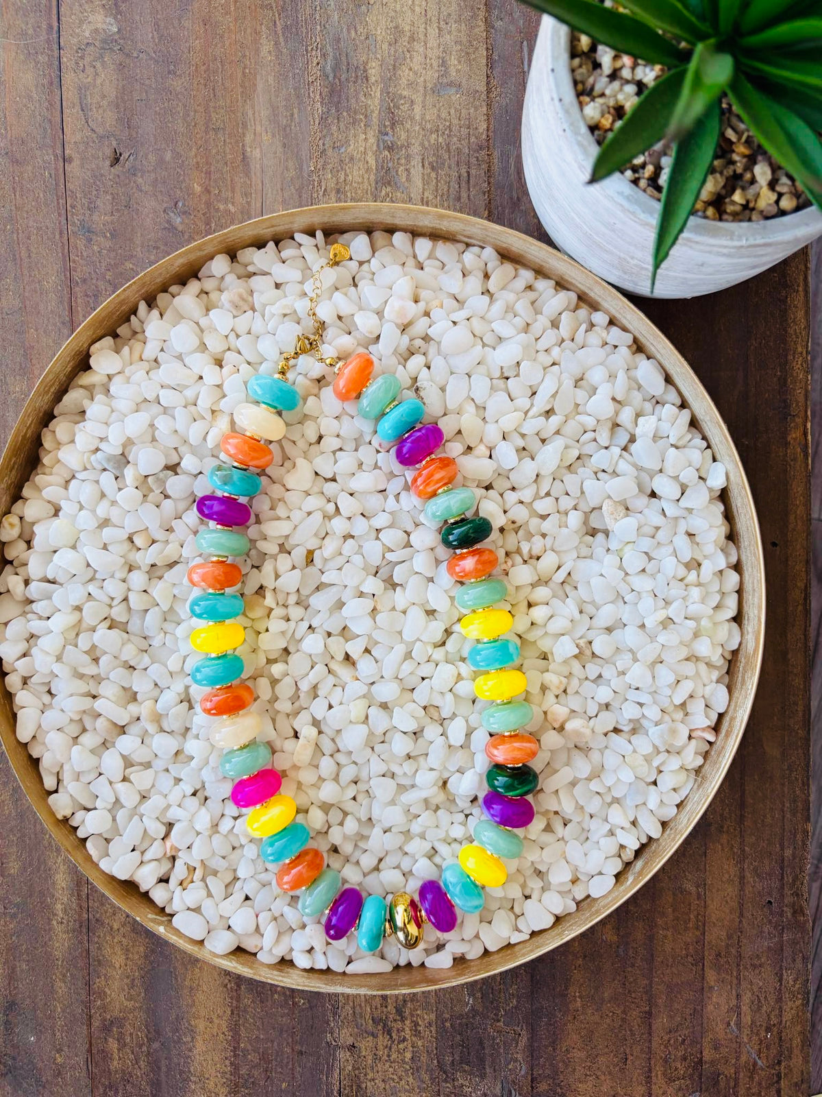 Confetti Colorful Beaded Necklace