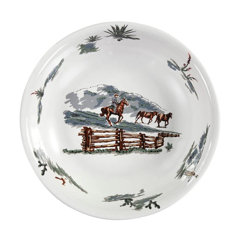 The Attic Boutique Ranch Life Ceramic Serving Bowl, Dinnerware - The Attic Boutique