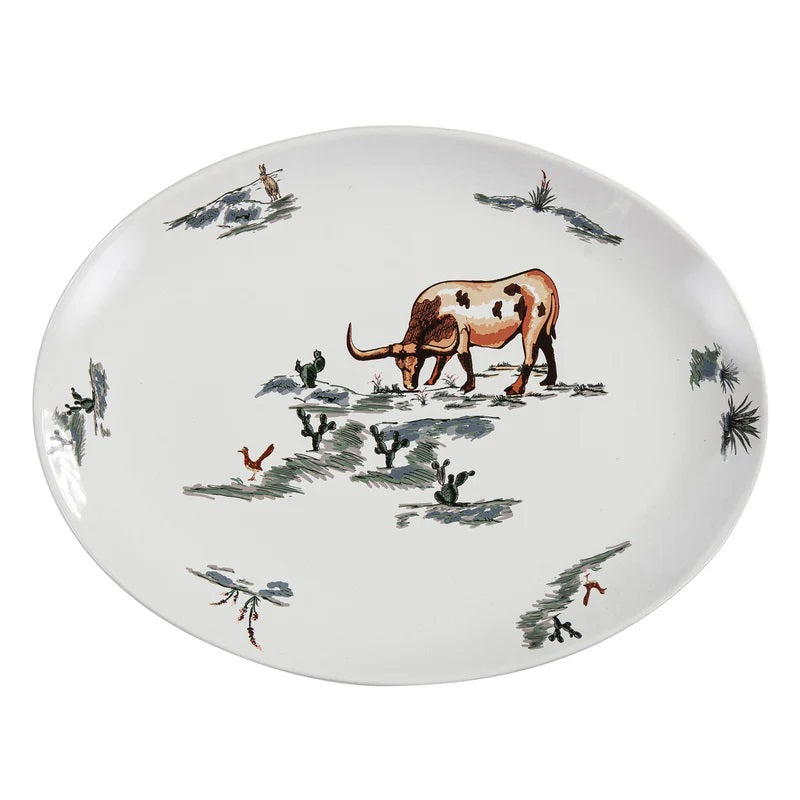 The Attic Boutique Ranch Life Ceramic Serving Platter, Serveware - The Attic Boutique