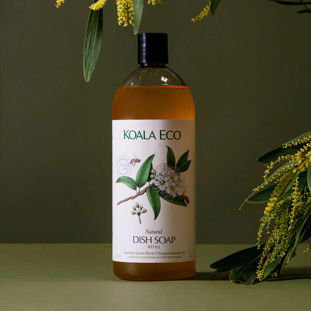 Koala Eco USA Dish Soap: Lemon Myrtle & Mandarin Essential Oil Refill Kitchen - The Attic Boutique