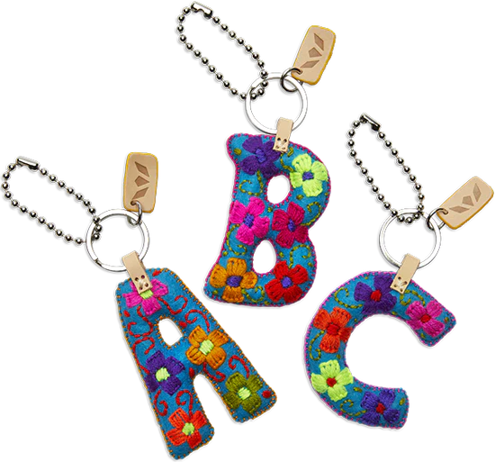 The Attic Boutique Charm, Turquoise Felt Letter  - The Attic Boutique