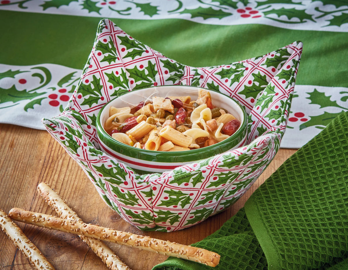 Christmas Holly Bowl Cozy