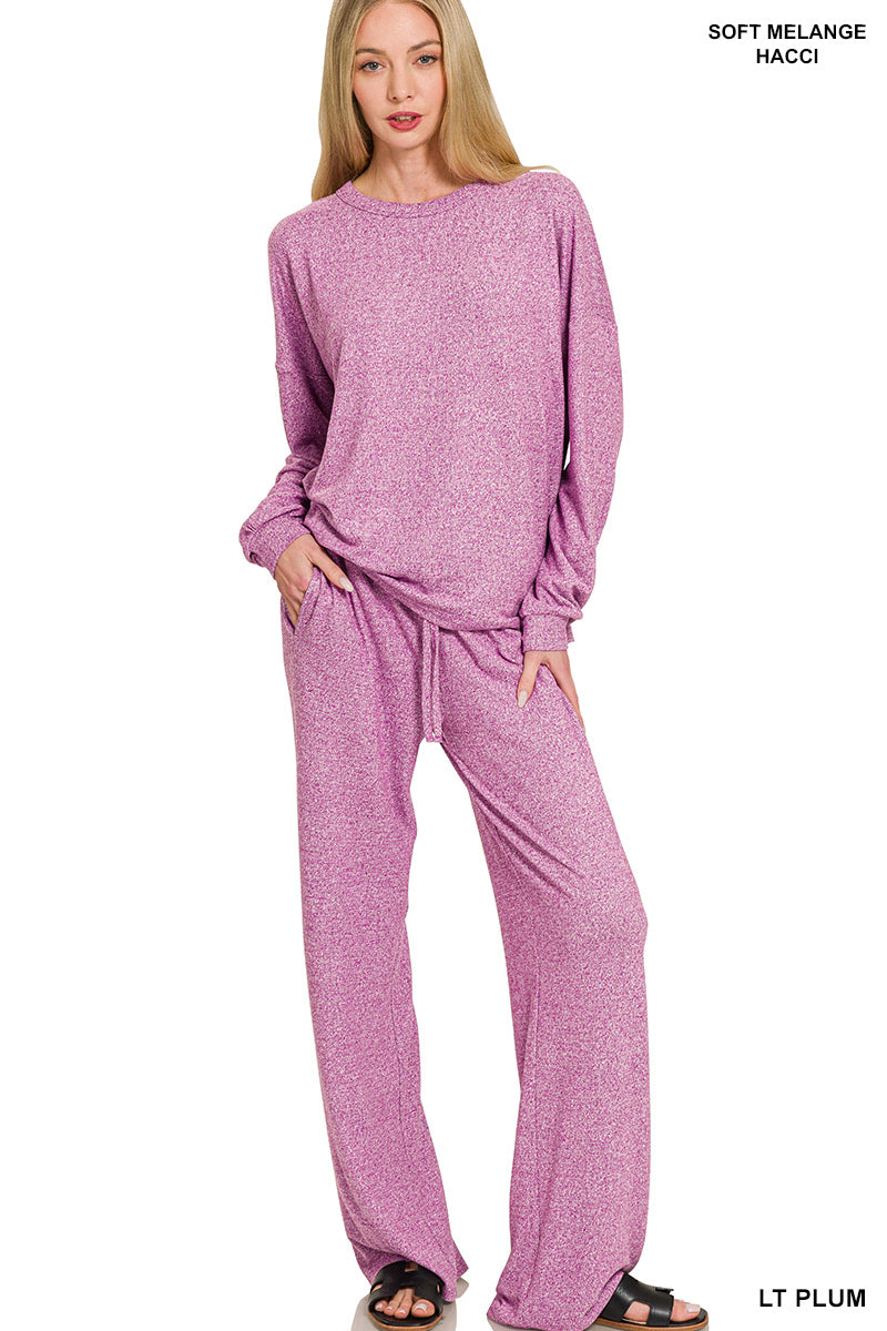 The Attic Boutique Leigh Soft Plum Set  - The Attic Boutique