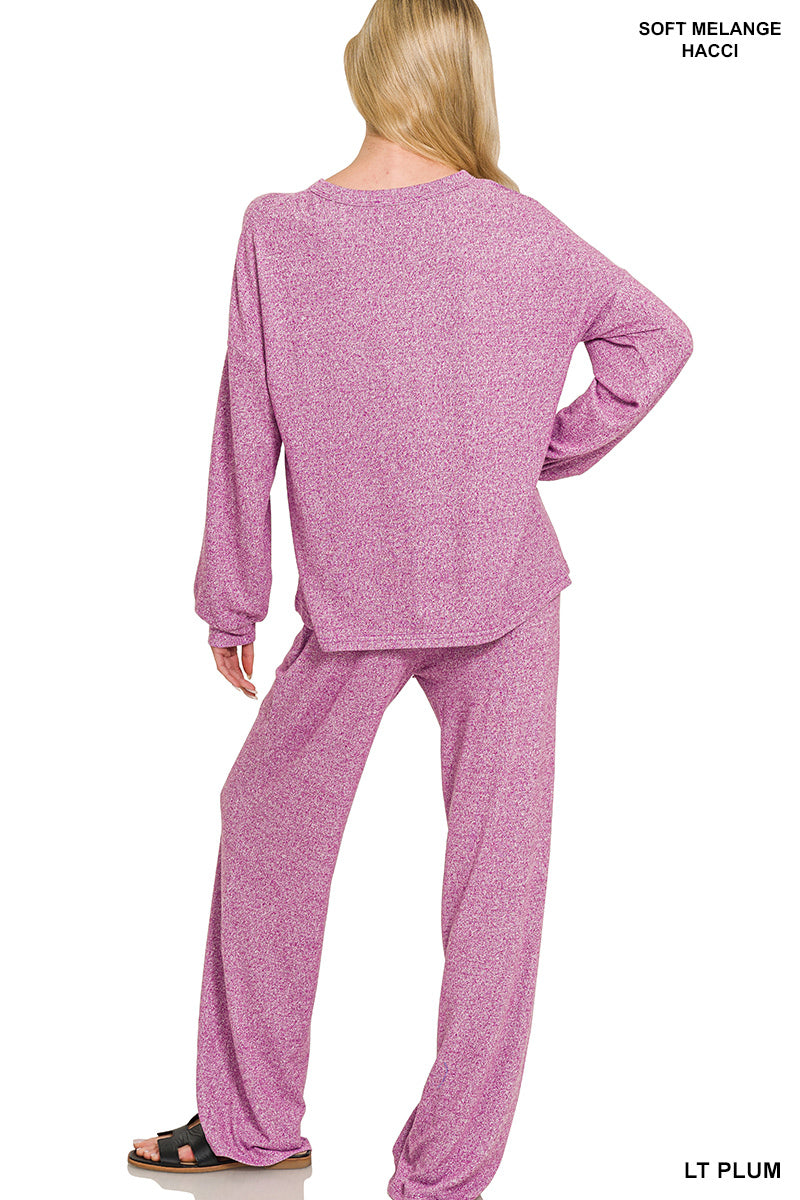 The Attic Boutique Leigh Soft Plum Set  - The Attic Boutique