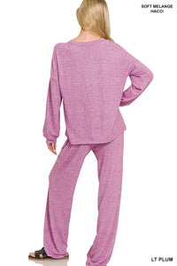 The Attic Boutique Leigh Soft Plum Set  - The Attic Boutique