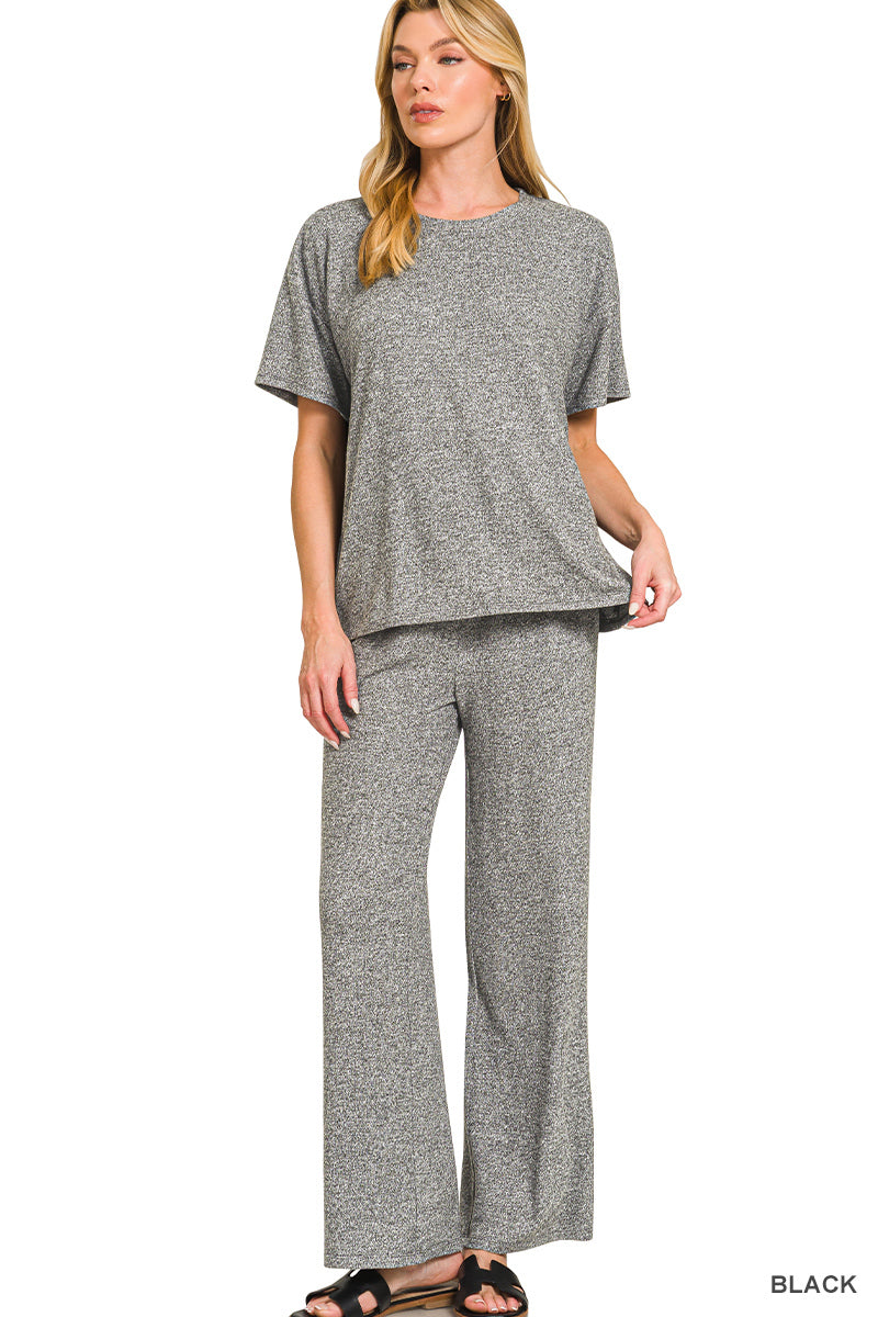 The Attic Boutique Zara Soft Black Set  - The Attic Boutique