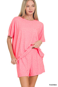 The Attic Boutique Heather Fuchsia Set  - The Attic Boutique