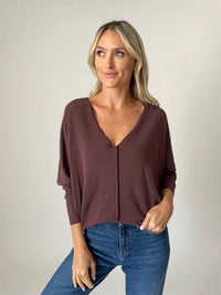 Six Fifty Clothiing Long Sleeve Raisn Top  - The Attic Boutique