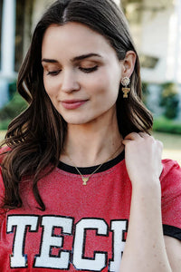 Texas Tech Red Raiders 24K Gold Plated Necklace