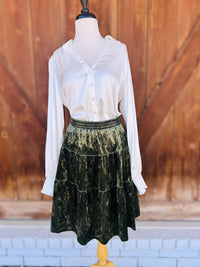 Ivy Jane / Uncle Frank Velvet Skirt Skirt - The Attic Boutique