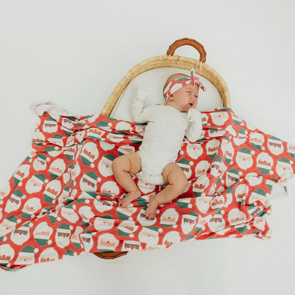 Copper Pearl Claus Knit Swaddle Blanket Baby & Toddler - The Attic Boutique