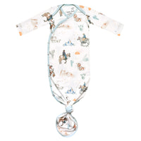 Copper Pearl Boone Newborn Knotted Gown  - The Attic Boutique