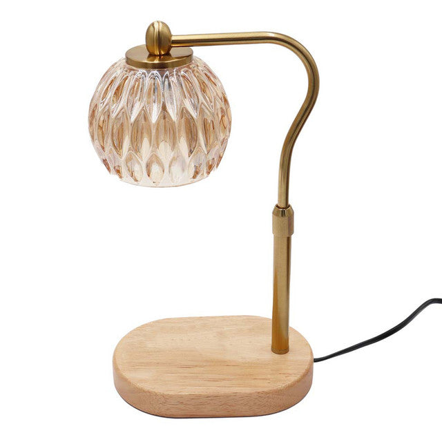 Crystal Candle Warmer Lamp Gold
