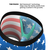 The Attic Boutique The Mascot American Flag Ball Hammock® Pouch Underwear With Fly  - The Attic Boutique