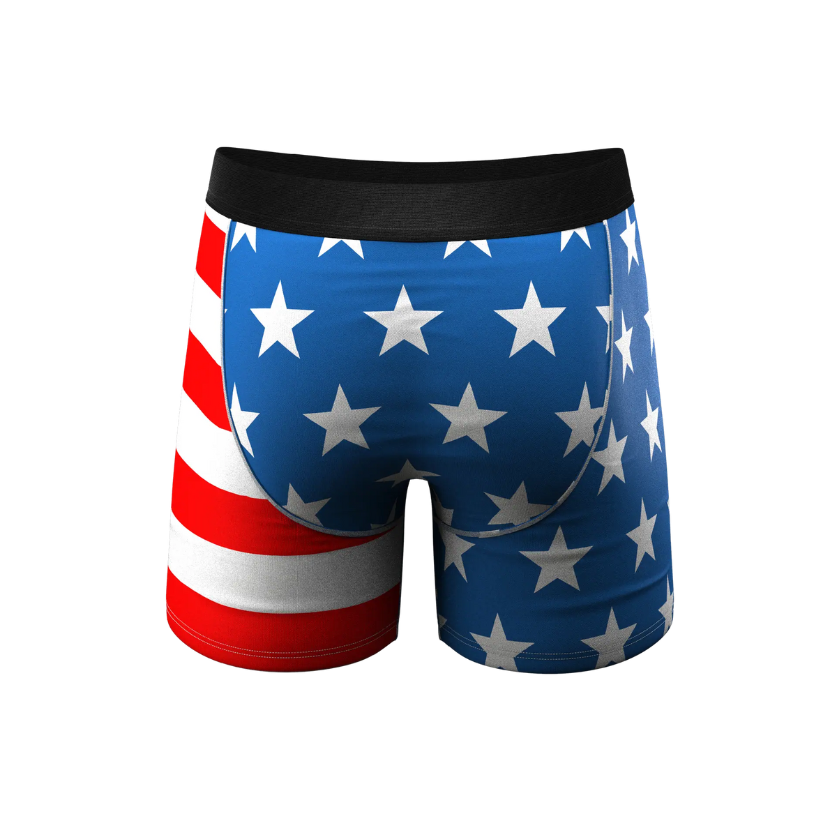 The Attic Boutique The Mascot American Flag Ball Hammock® Pouch Underwear With Fly  - The Attic Boutique