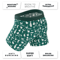 The Attic Boutique The Mulligan Green Golf Ball Hammock® Pouch Underwear With Fly  - The Attic Boutique