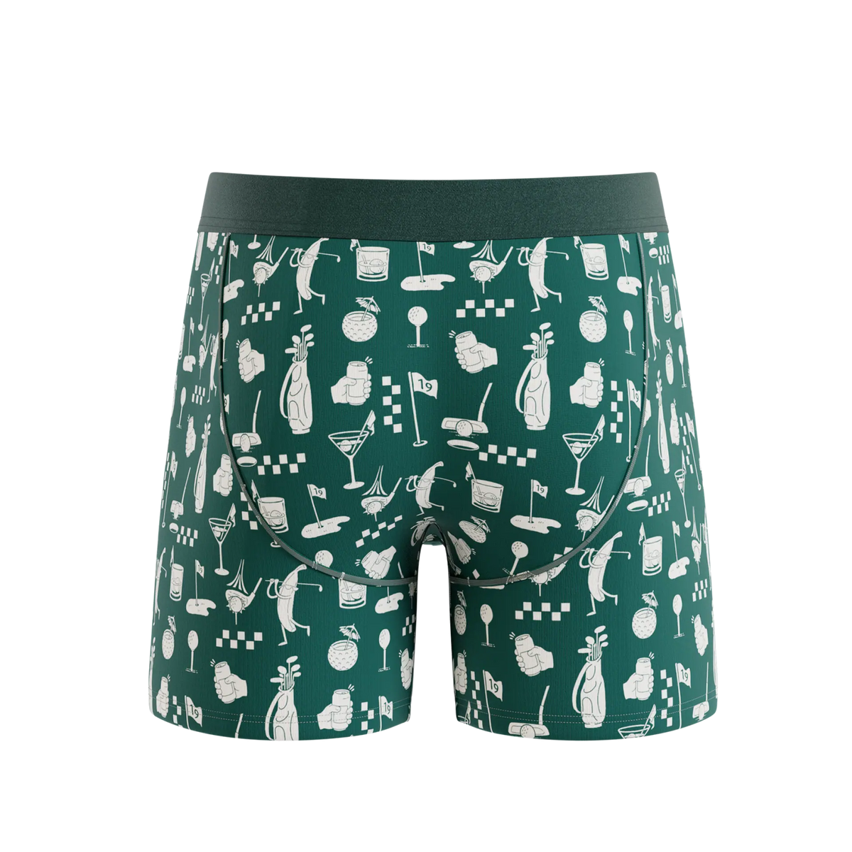 The Attic Boutique The Mulligan Green Golf Ball Hammock® Pouch Underwear With Fly  - The Attic Boutique