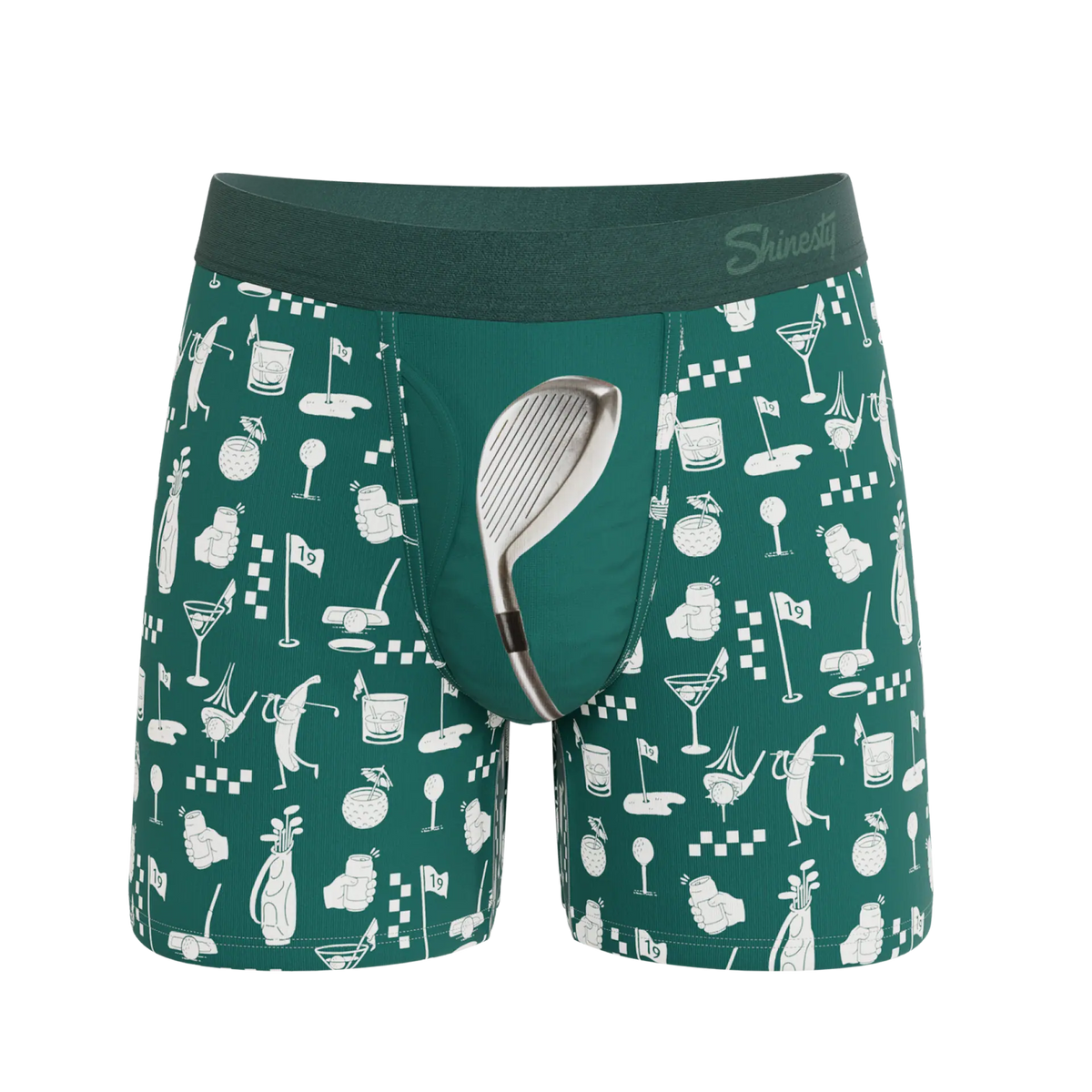 The Attic Boutique The Mulligan Green Golf Ball Hammock® Pouch Underwear With Fly  - The Attic Boutique