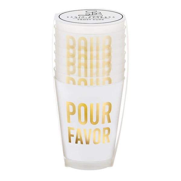 The Attic Boutique Pour Favor Frosty Cups- Set of 6  - The Attic Boutique