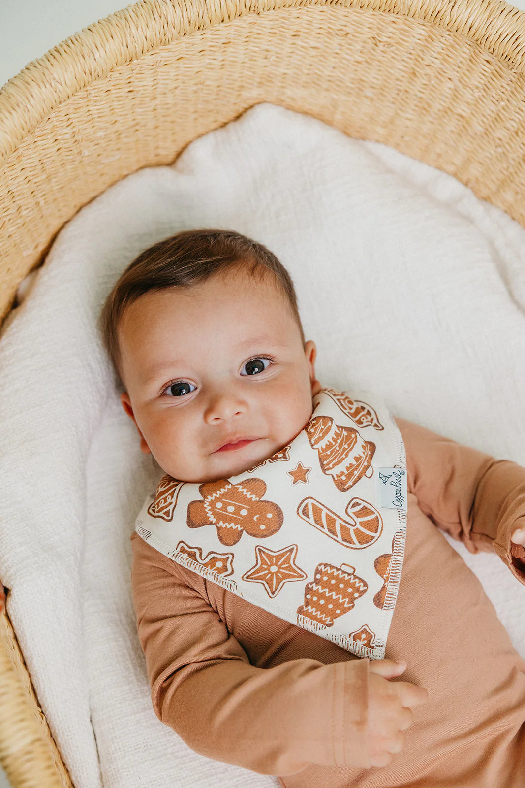 Copper Pearl Gingerbread Bandana Bib Set (4pk) Baby - The Attic Boutique