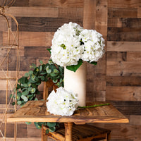 Mills Floral Company White Hydrangea 20" - Real Touch  - The Attic Boutique