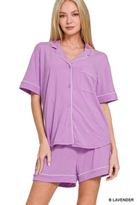 The Attic Boutique Bella Lilac Pajama Set  - The Attic Boutique