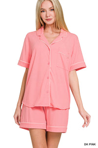 The Attic Boutique Bella Pink Pajama Set  - The Attic Boutique