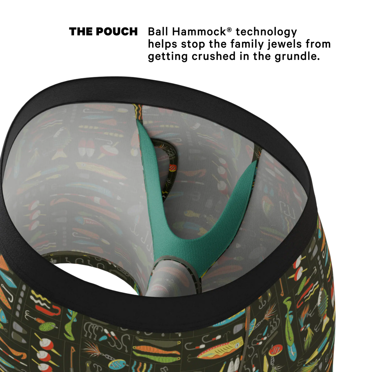 The Attic Boutique The Reel Nice Bait Box Ball Hammock® Pouch Underwear With Fly Apparel & Accessories - The Attic Boutique